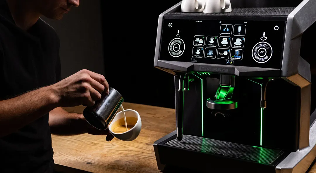 Eversys kávégép és barista